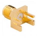 RF Connector SMA PCB End Launch Jack 50 Ohm (Jack, Female) L14.3mm